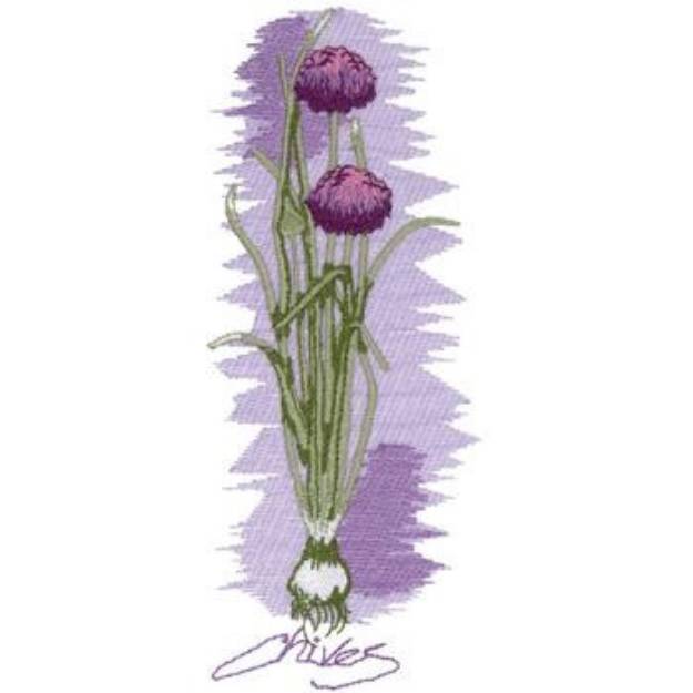 Picture of Chives Machine Embroidery Design