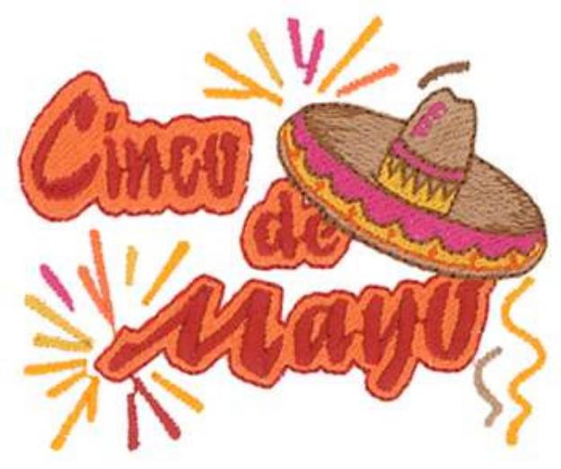 Picture of Cinco De Mayo Machine Embroidery Design