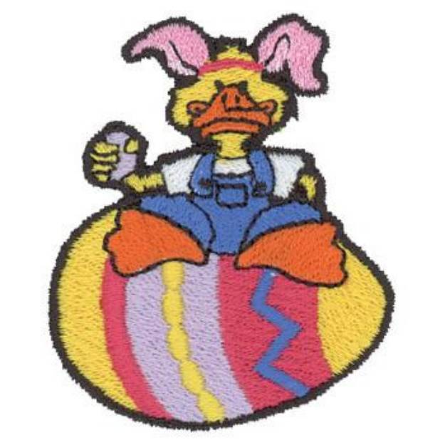 Picture of Easter Duck Machine Embroidery Design