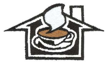 Coffee Shop Logo Machine Embroidery Design
