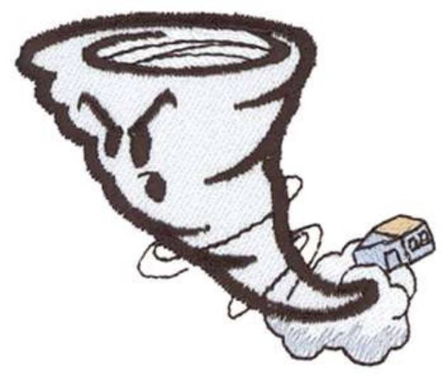 Picture of Tornado Mascot Machine Embroidery Design