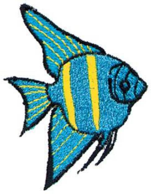 Picture of Angel Fish Machine Embroidery Design