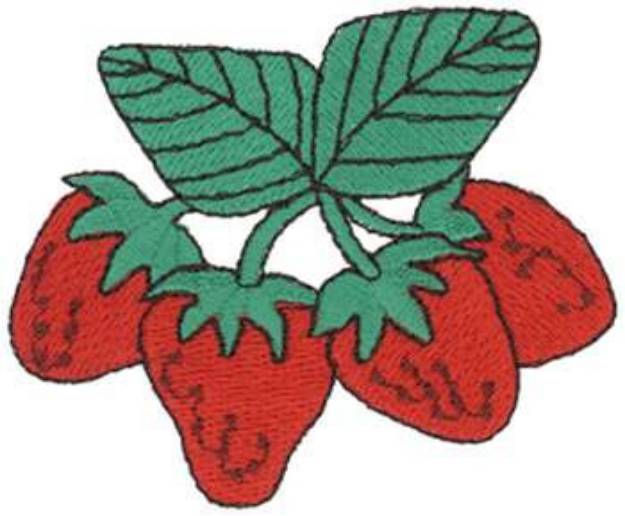 Picture of Strawberries Machine Embroidery Design