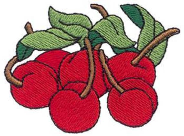 Picture of Cherries Machine Embroidery Design