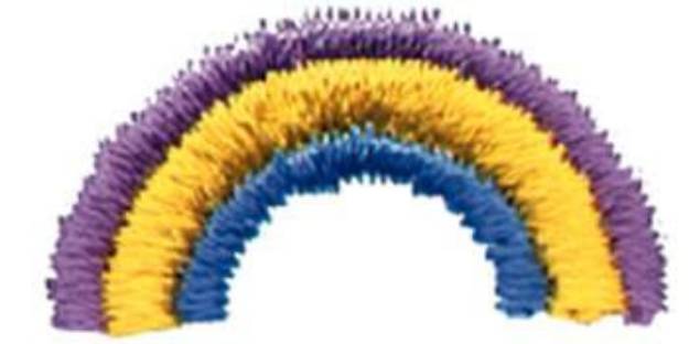 Picture of 1" Rainbow Machine Embroidery Design