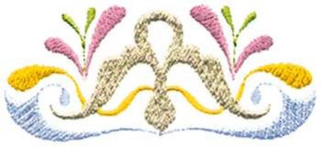 Picture of Crest Flurish Machine Embroidery Design