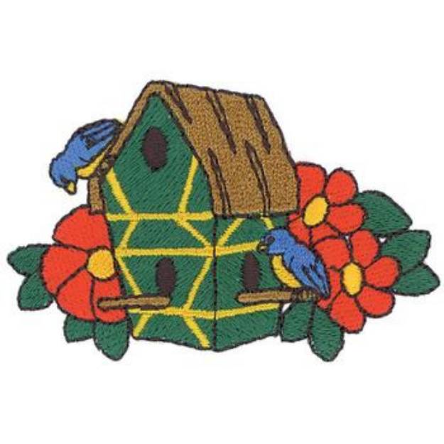 Picture of Condo Birdhouse Machine Embroidery Design