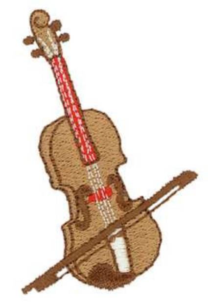 Picture of Violin Machine Embroidery Design