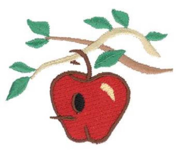 Picture of Apple Birdhouse Machine Embroidery Design