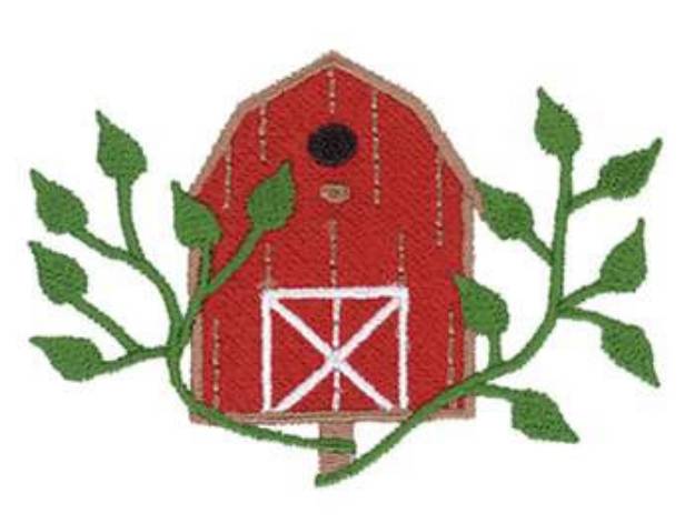 Picture of Barn Birdhouse Machine Embroidery Design