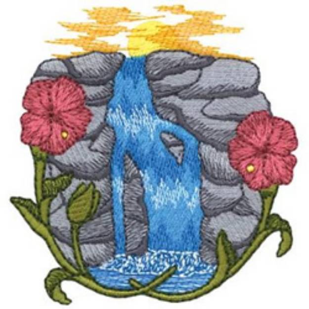 Picture of Waterfall Machine Embroidery Design