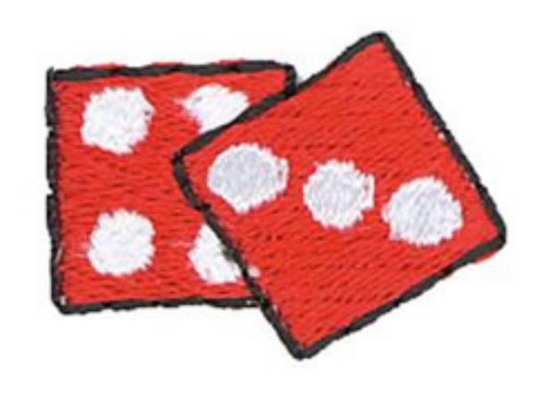 Picture of 1" Dice Machine Embroidery Design