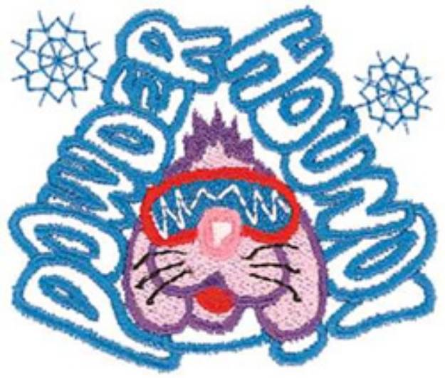 Picture of Powder Hound Machine Embroidery Design