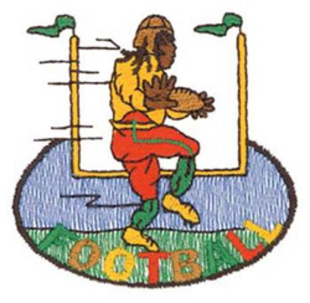 Picture of Rasta Football Machine Embroidery Design