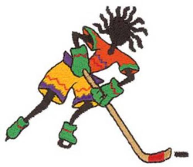 Picture of Rasta Hockey Machine Embroidery Design