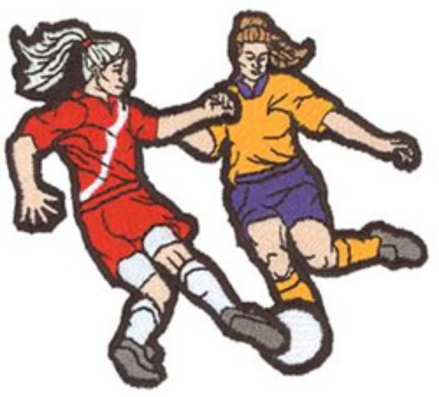 Picture of Ladies Soccer Machine Embroidery Design