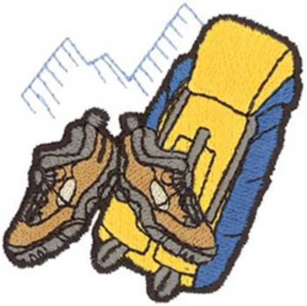 Picture of Backpacking Machine Embroidery Design