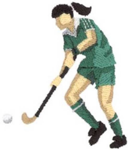 Picture of Field Hockey Machine Embroidery Design