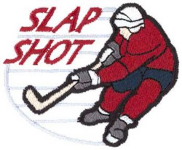 Picture of Slap Shot Machine Embroidery Design