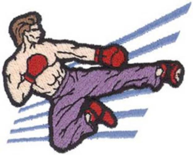 Picture of Kickboxer Machine Embroidery Design