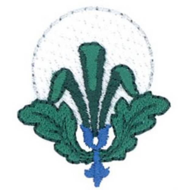 Picture of Golf Ball Crest Machine Embroidery Design