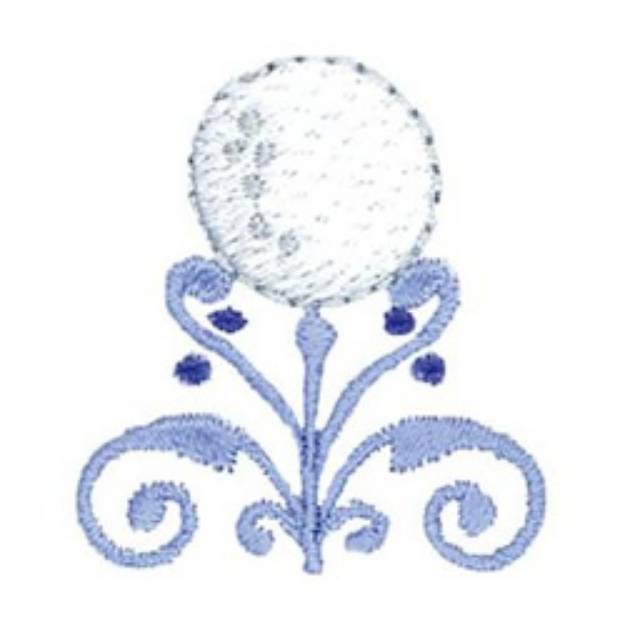 Picture of Golf Scroll Machine Embroidery Design