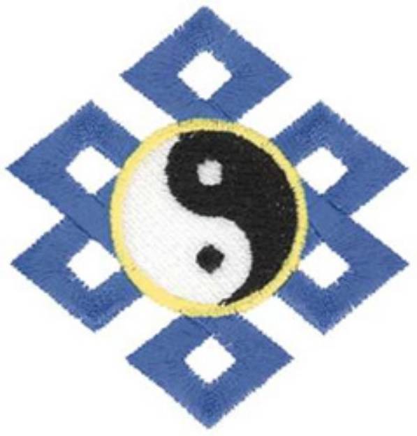 Picture of Yin Yang Logo Machine Embroidery Design