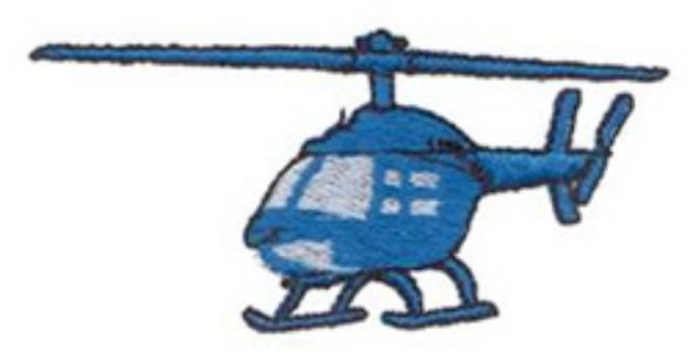 Picture of Helicopter Machine Embroidery Design