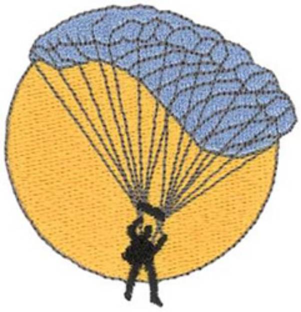 Picture of Parachuting Machine Embroidery Design