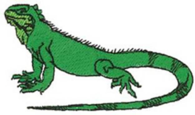 Picture of Iguana Machine Embroidery Design