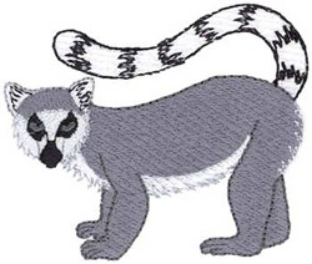 Picture of Ring-tailed Lemur Machine Embroidery Design