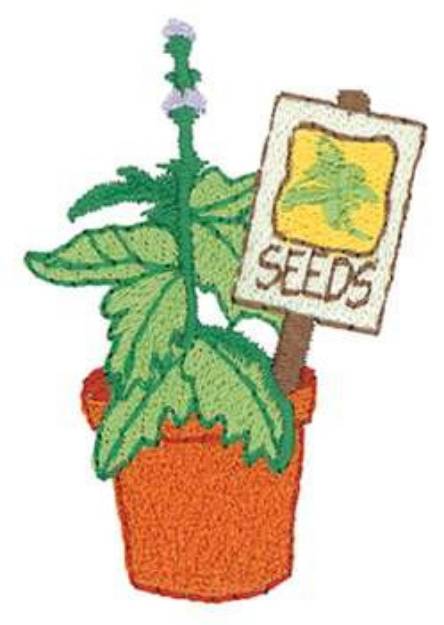 Picture of Basil Machine Embroidery Design