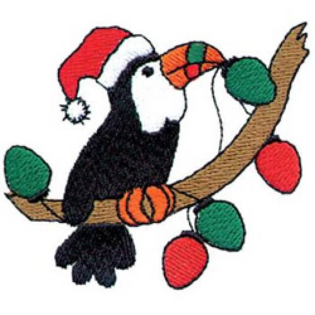 Picture of Christmas Toucan Machine Embroidery Design