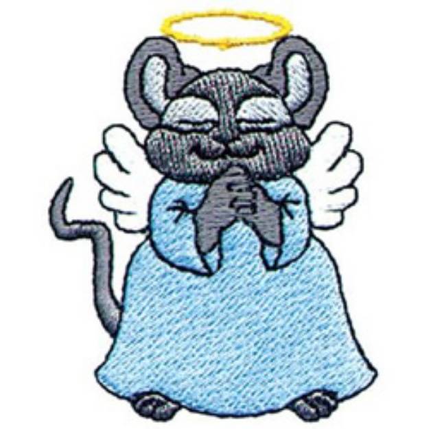 Picture of Angel Mouse Machine Embroidery Design