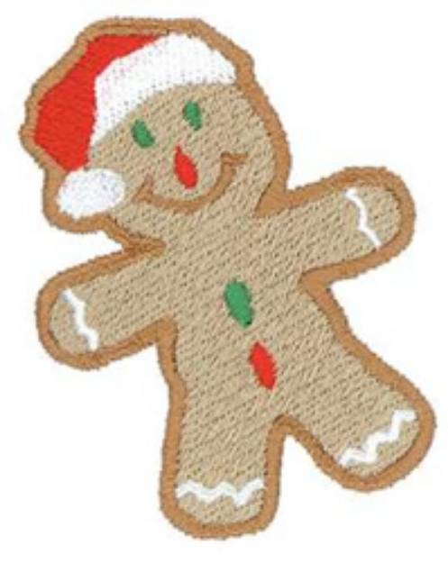 Picture of Gingerbread Santa Machine Embroidery Design