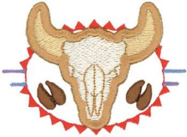 Picture of 3D Skull Design Machine Embroidery Design