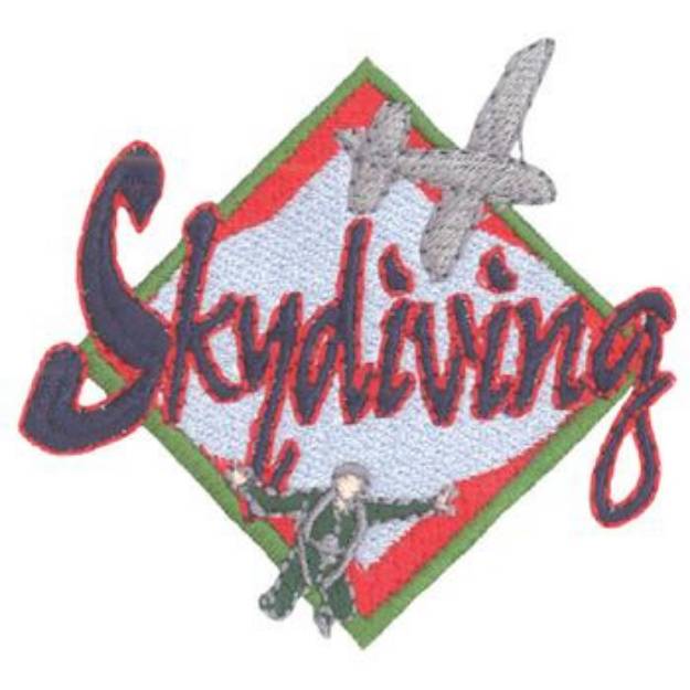 Picture of Skydiving Machine Embroidery Design