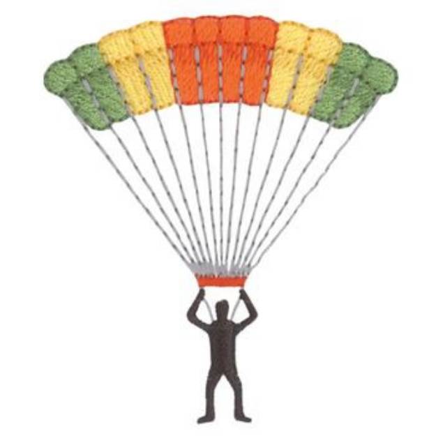 Picture of Skydiver Machine Embroidery Design