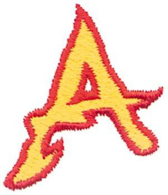 Picture of Flaming A Machine Embroidery Design