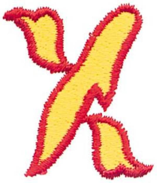 Picture of Flaming X Machine Embroidery Design