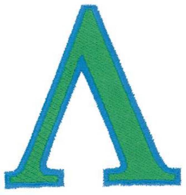 Picture of Lambda Symbol Outline Machine Embroidery Design