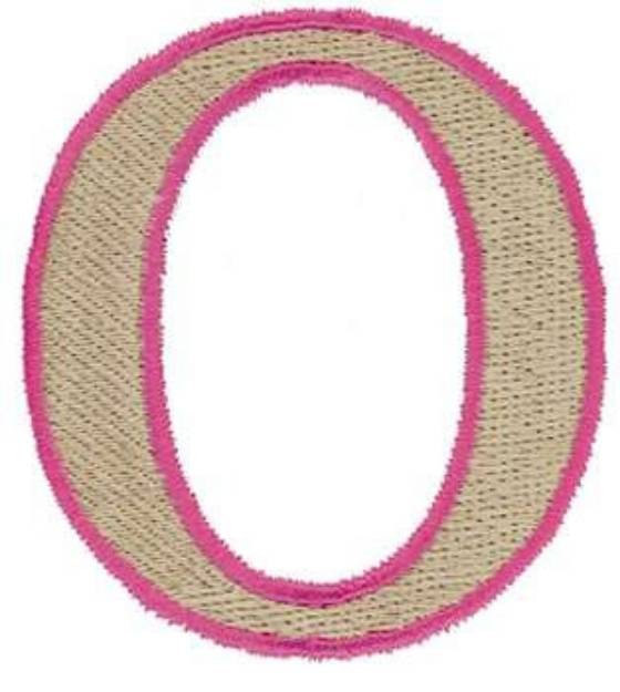 Picture of Omicron Symbol Outline Machine Embroidery Design