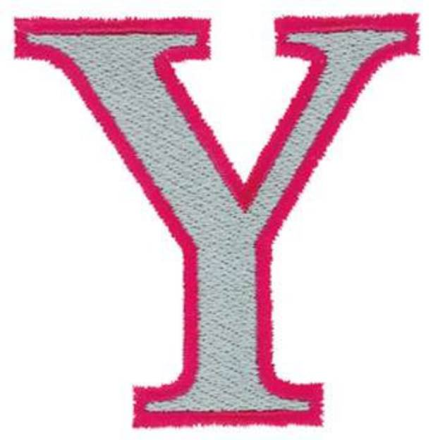 Picture of Upsilon Symbol Outline Machine Embroidery Design