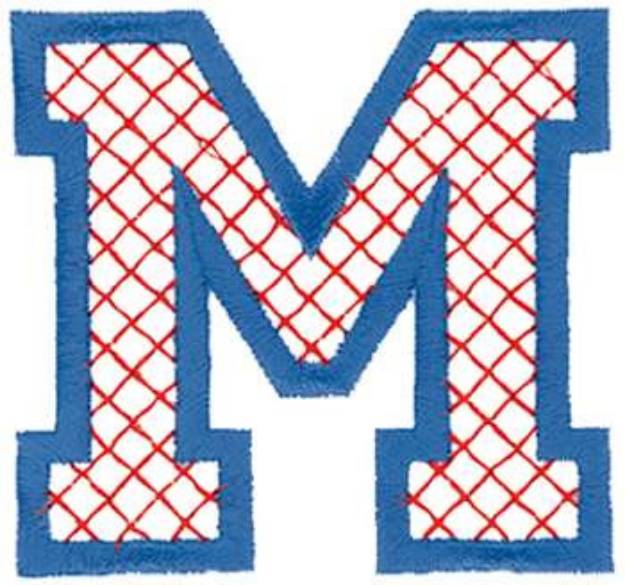 Picture of Cross-Stitch M Machine Embroidery Design