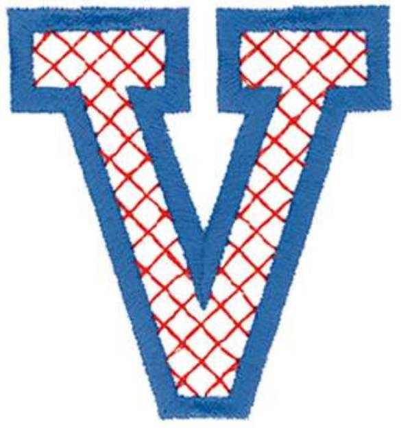 Picture of Cross-Stitch V Machine Embroidery Design