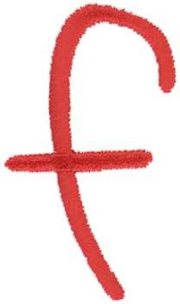 Picture of Kids Lowercase f Machine Embroidery Design