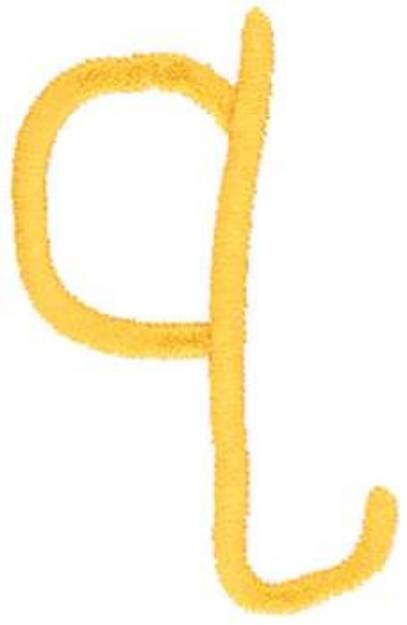 Picture of Kids Lowercase q Machine Embroidery Design