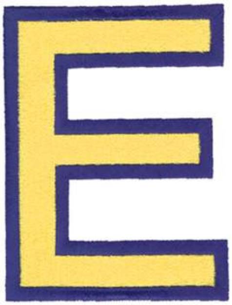 Picture of Filled Epsilon Symbol Machine Embroidery Design