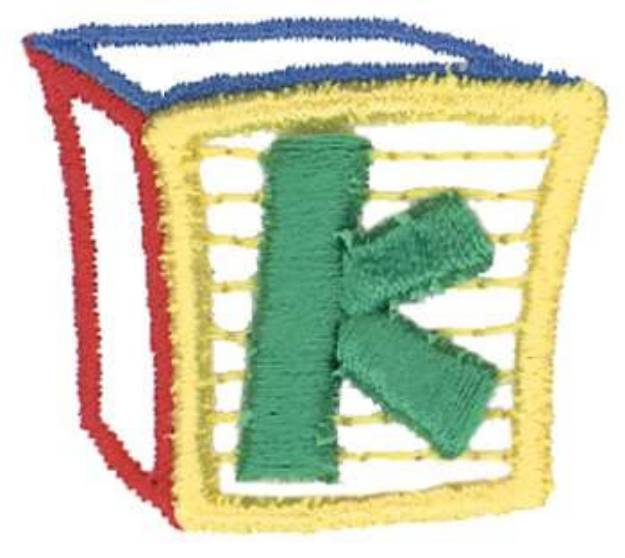 Picture of Childrens Block Puff K Machine Embroidery Design