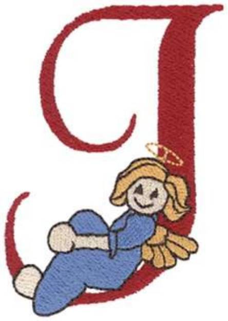 Picture of Angel J Machine Embroidery Design